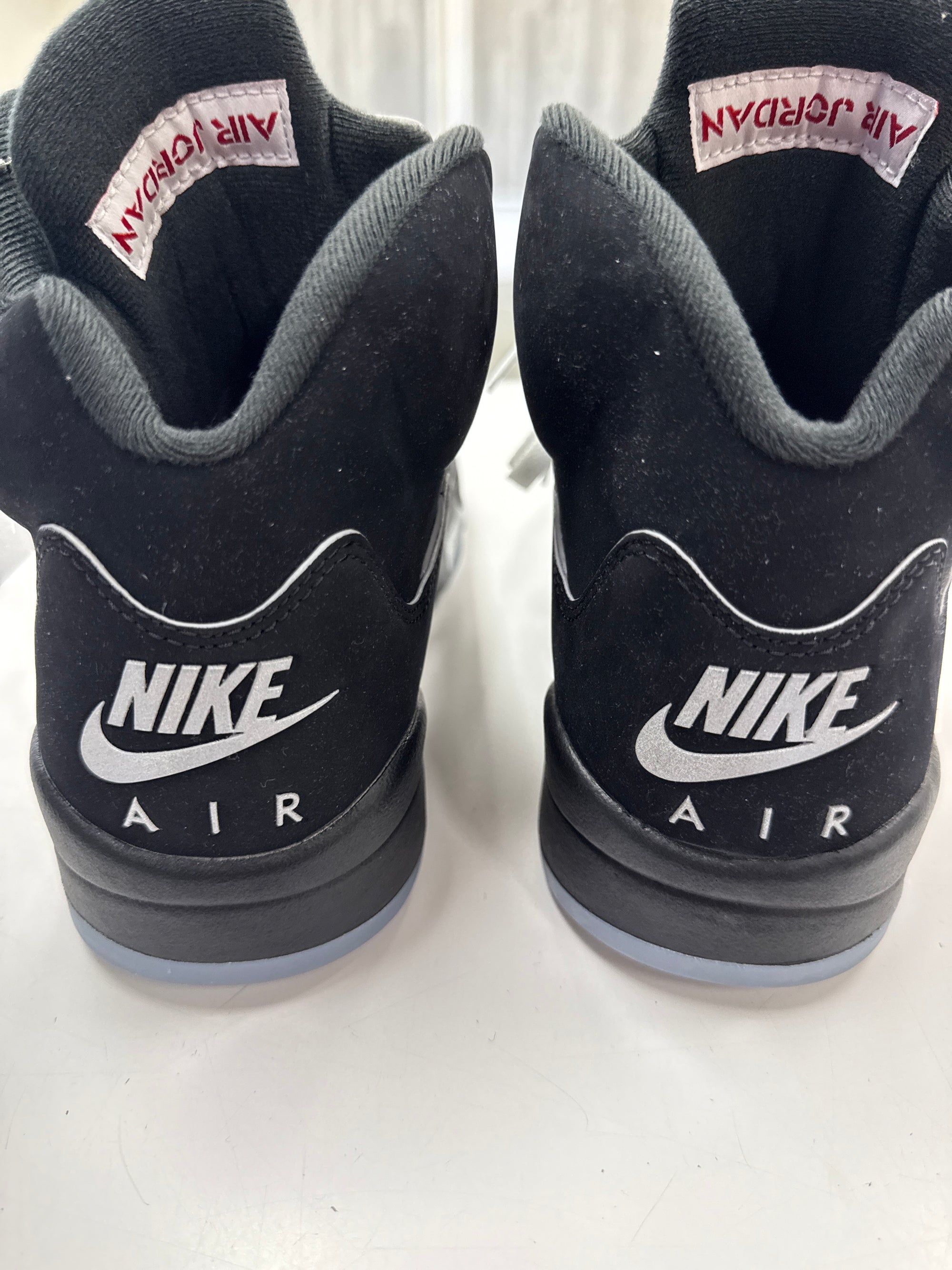AIR JORDAN 5 REIMAGINED BLACK METALLIC - SIZE 9 (WORN)