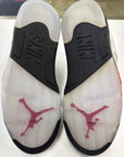 AIR JORDAN 5 FIRE RED SILVER TONGUE - SIZE 10 (WORN)