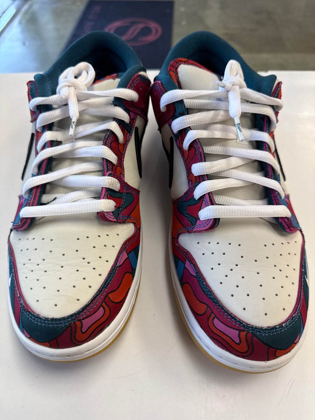 SB DUNK LOW PRO PARRA ABSTRACT ART - SIZE 13 (WORN)