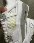 AIR JORDAN 4 WHITE OREO - SIZE 9 (WORN)