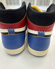 AIR JORDAN 1 HIGH UNION FRAGMENT X UNION VARSITY RED SPORT ROYAL - SIZE 11.5 (WORN)