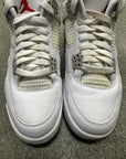 AIR JORDAN 4 WHITE OREO - SIZE 9 (WORN)