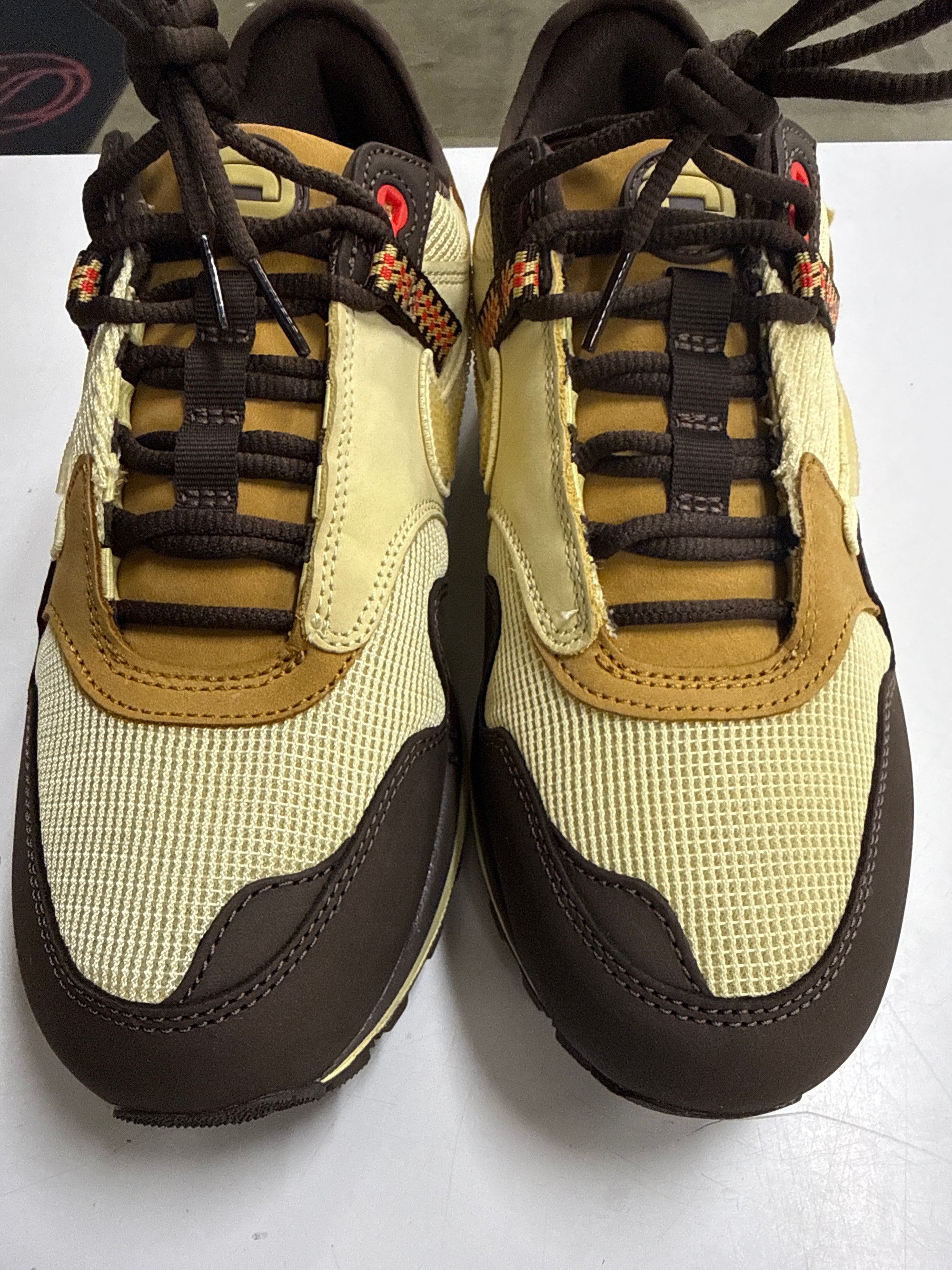 AIR MAX 1 TRAVIS SCOTT BAROQUE BROWN - SIZE 8.5 (WORN)