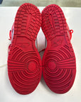 OFF WHITE DUNK LOW UNIVERSITY RED - SIZE 8.5 (WORN)