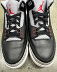 AIR JORDAN 3 BLACK CEMENT 2024 - SIZE 9.5 (WORN)