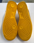 OFF WHITE AIR FORCE 1 LOW UNIVERSITY GOLD - SIZE 9.5 (WORN)