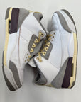 WMNS AIR JORDAN 3 A MA MANIERE WHITE - SIZE W10.5 M9 (WORN)