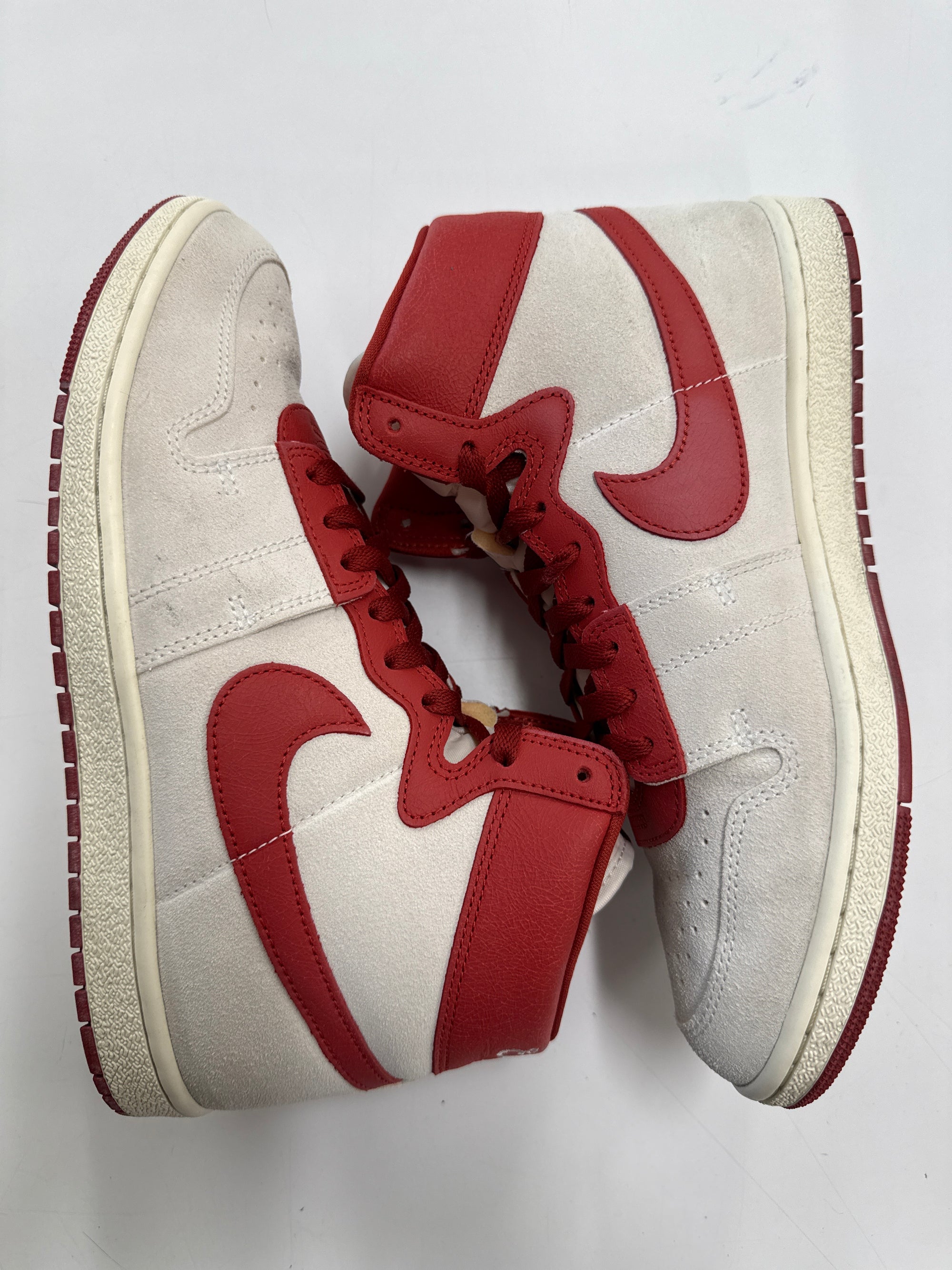 AIR JORDAN AIR SHIP PE EVERY GAME DUNE RED - SIZE 10 (WORN) - SUPER CLEAN