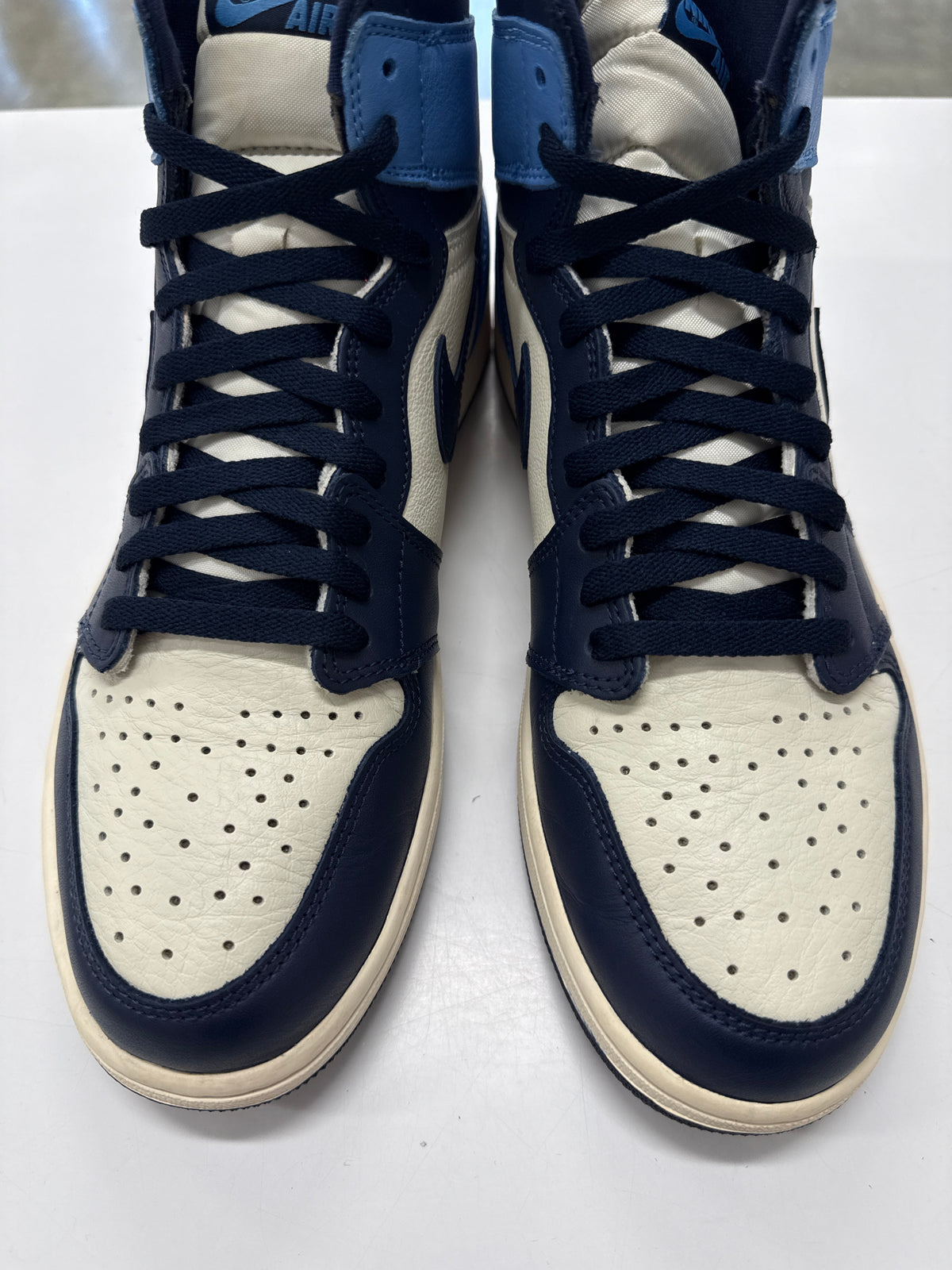 AIR JORDAN 1 HIGH OBSIDIAN - SIZE 12 (WORN)