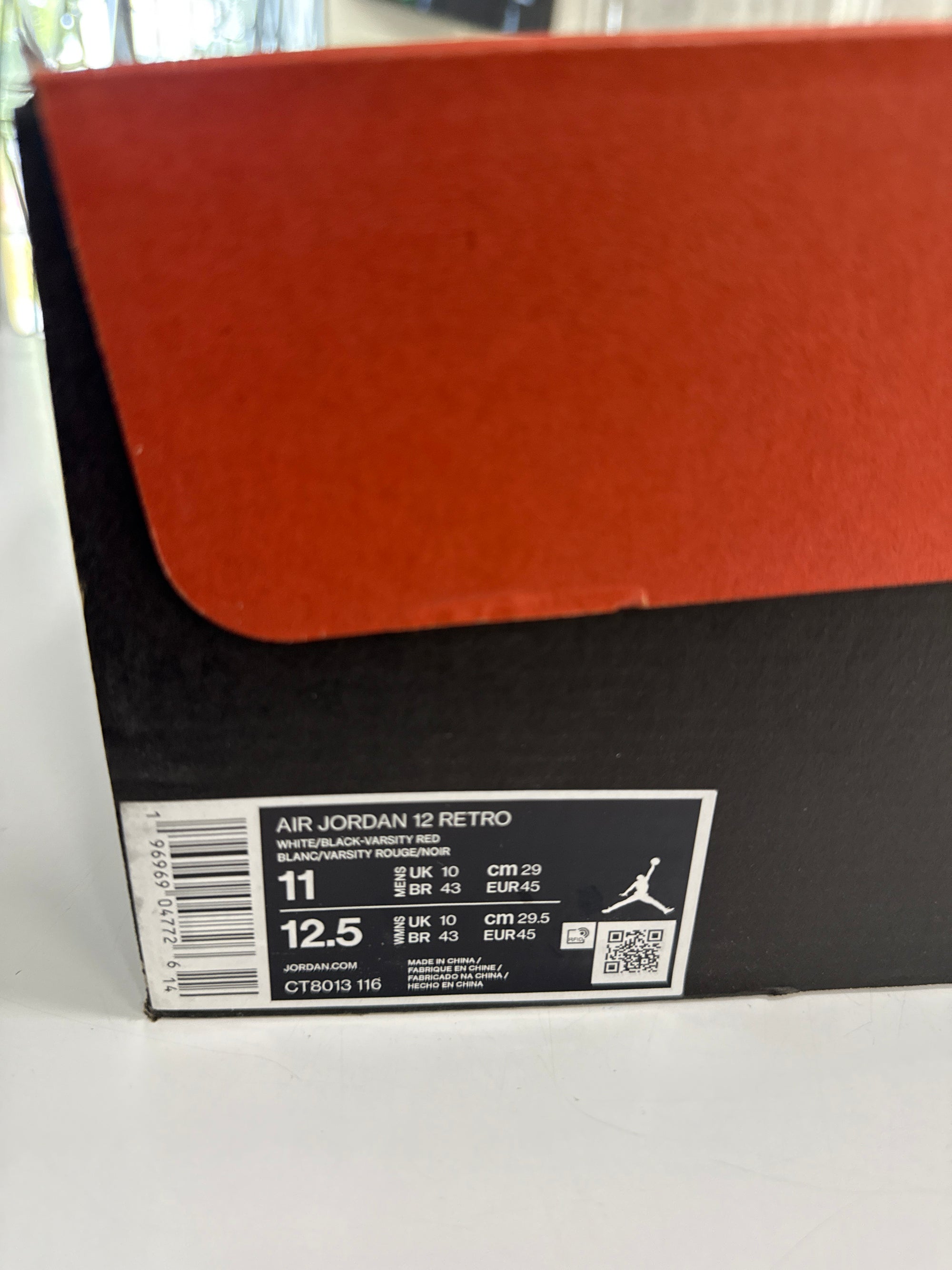 AIR JORDAN 12 CHERRY 2023 - SIZE 11 (WORN)