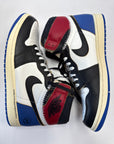 AIR JORDAN 1 HIGH FRAGMENT X UNION VARSITY RED SPORT ROYAL - SIZE 11.5 (WORN)