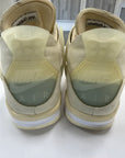 OFF WHITE WMNS AIR JORDAN 4 SAIL - SIZE W12 M10.5 (WORN)