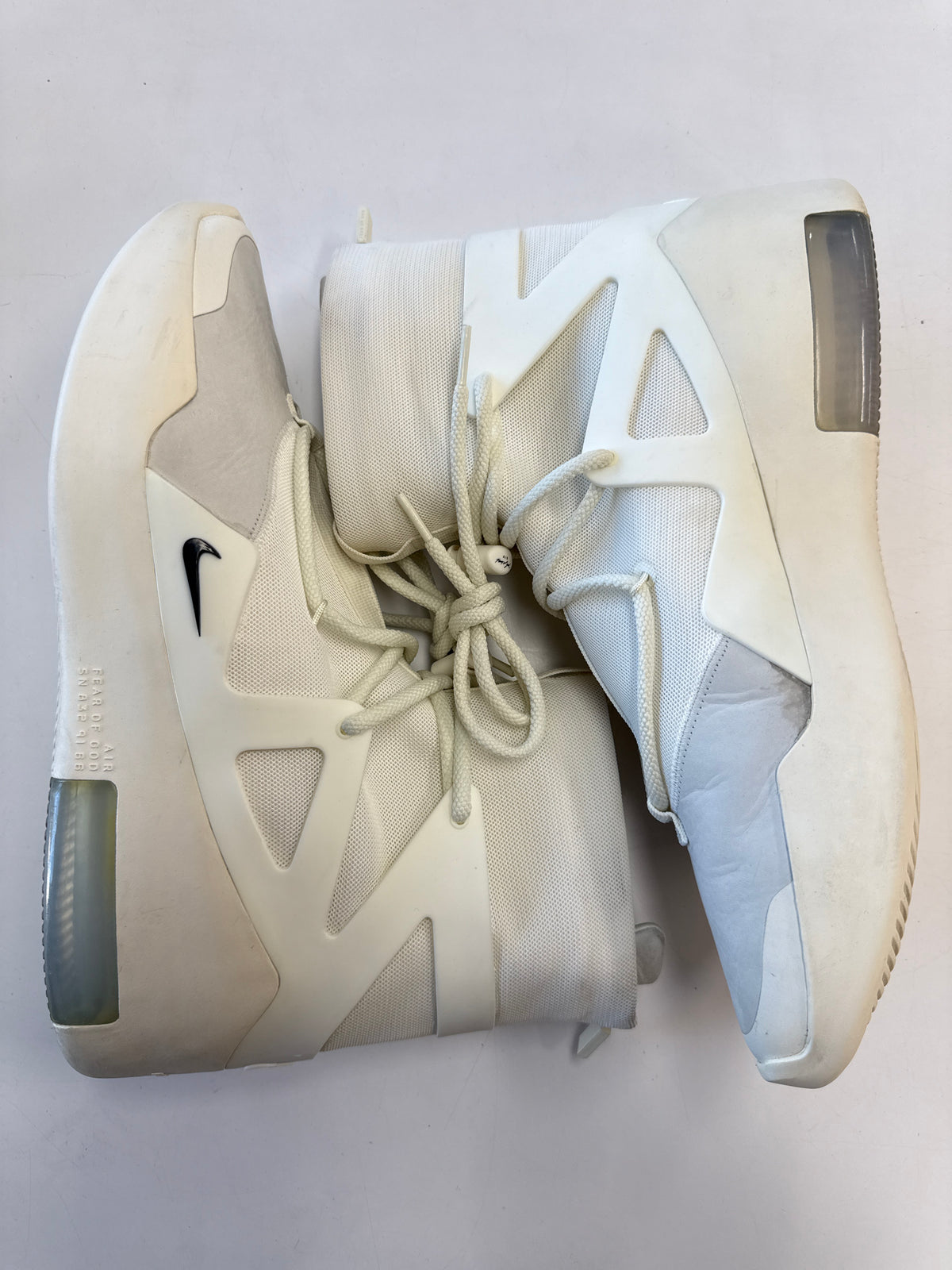 AIR FEAR OF GOD 1 SAIL BLACK - SIZE 12 (WORN)