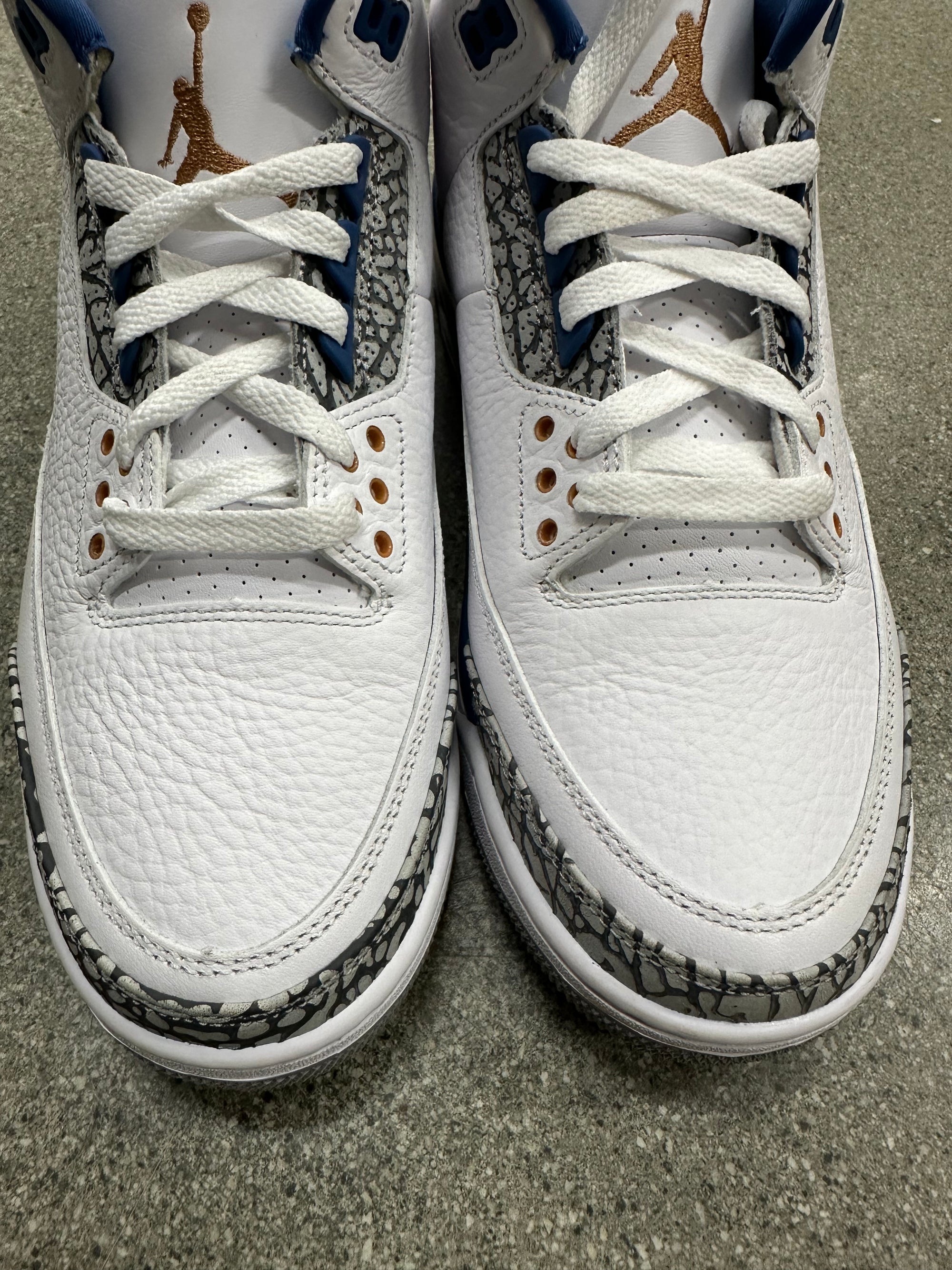 AIR JORDAN 3 WIZARDS - SIZE 9.5 (WORN)