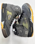 OFF WHITE AIR JORDAN 5 MUSLIN - SIZE 10 (WORN) - SUPER CLEAN - YELLOW NETTING