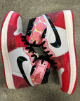AIR JORDAN 1 HIGH SPIDERMAN ACROSS THE SPIDER VERSE - SIZE 8 (WORN) - SUPER CLEAN