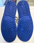 AIR JORDAN 1 HIGH FRAGMENT X UNION VARSITY RED SPORT ROYAL - SIZE 11.5 (WORN)