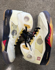 OFF WHITE AIR JORDAN 5 SAIL - SIZE 11 (WORN)