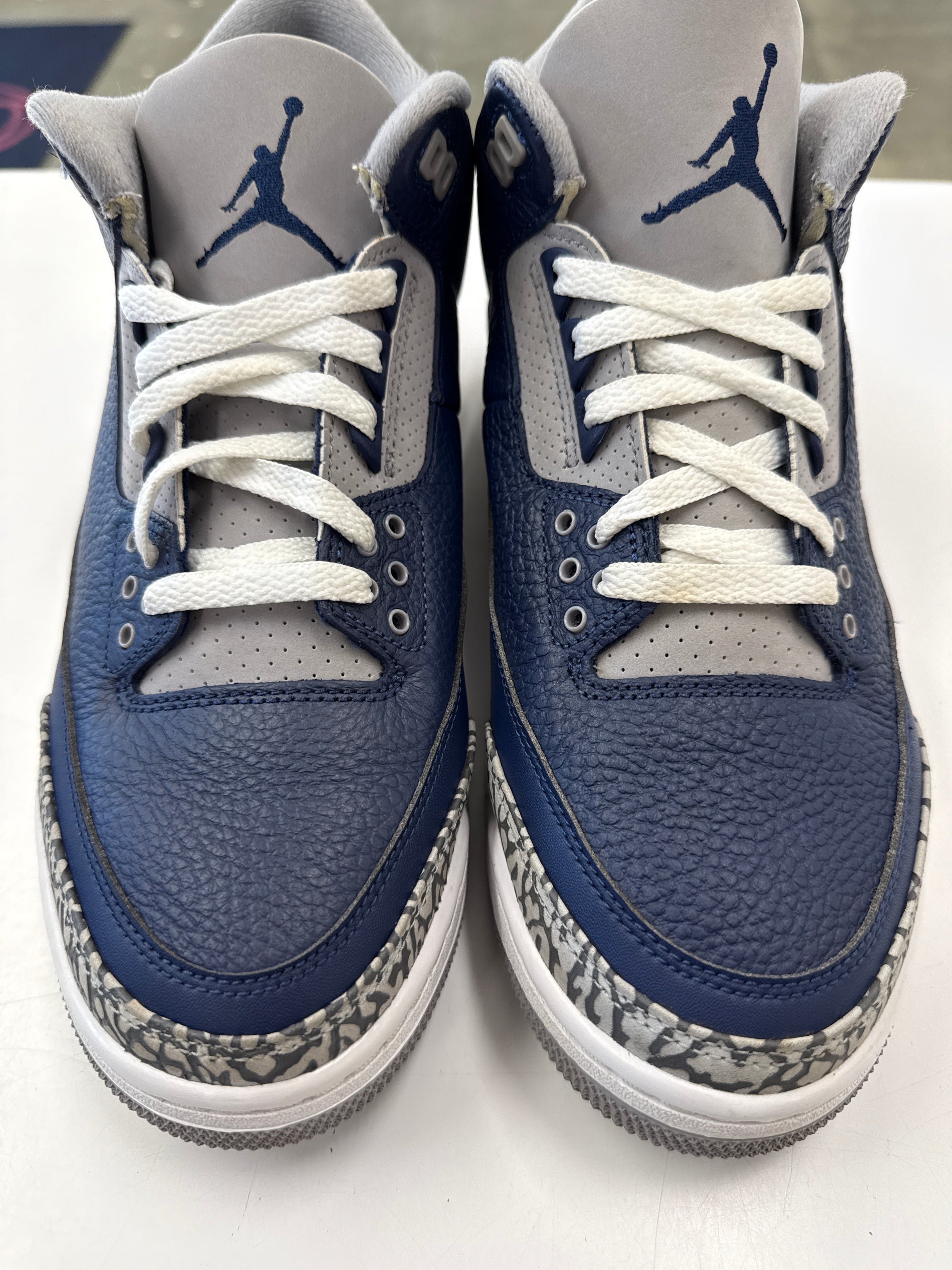 AIR JORDAN 3 GEORGETOWN - SIZE 10 (WORN)