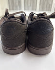 AIR JORDAN 1 LOW TRAVIS SCOTT VELVET BROWN - SIZE 8.5 (WORN) - SUPER CLEAN