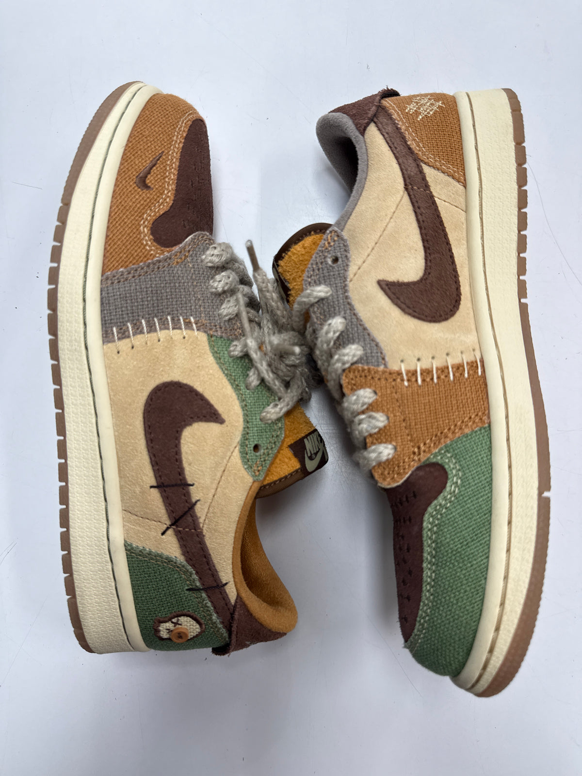 AIR JORDAN 1 LOW OG ZION WILLIAMSON VOODOO - SIZE 8 (WORN)