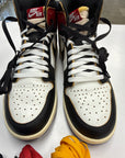 AIR JORDAN 1 HIGH FRAGMENT X UNION LA VARSITY RED SPORT ROYAL - SIZE 8.5 (WORN)