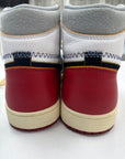 AIR JORDAN 1 HIGH UNION BLACK TOE - SIZE 8.5 (WORN)