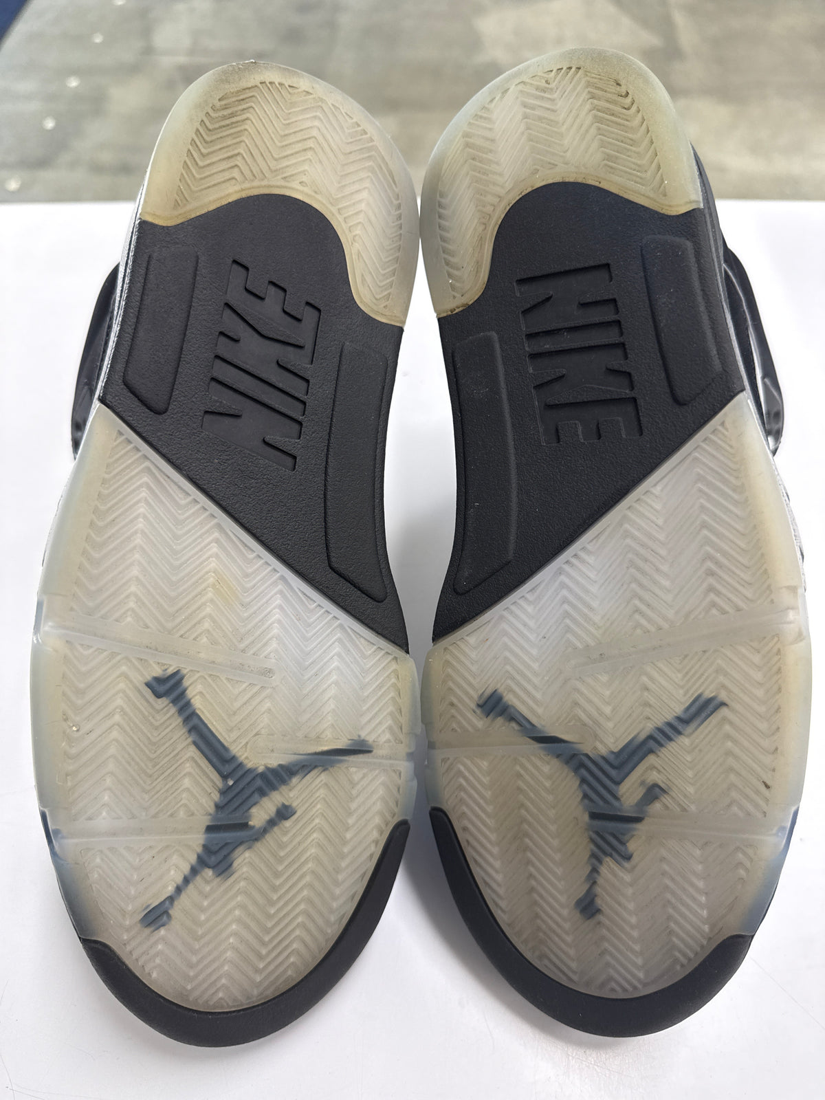 AIR JORDAN 5 OG BLACK METALLIC REIMAGINED - SIZE 10.5 (WORN)