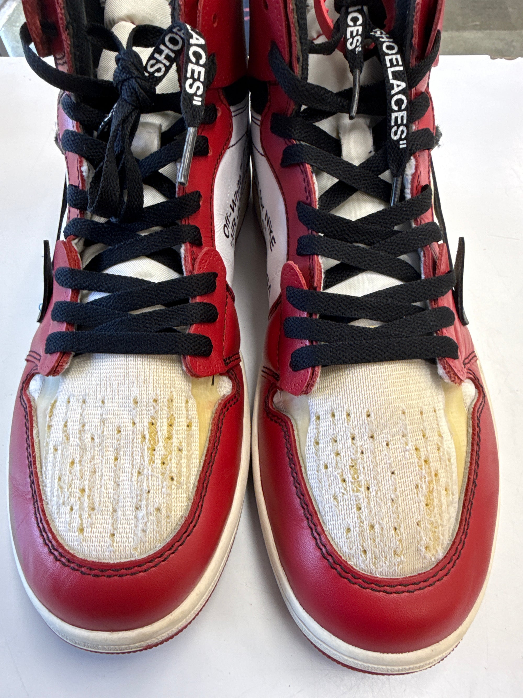 OFF WHITE AIR JORDAN 1 HIGH CHICAGO - SIZE 12 (WORN)