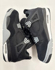 AIR JORDAN 4 BLACK CANVAS - SIZE 9.5 (WORN) - SUPER CLEAN