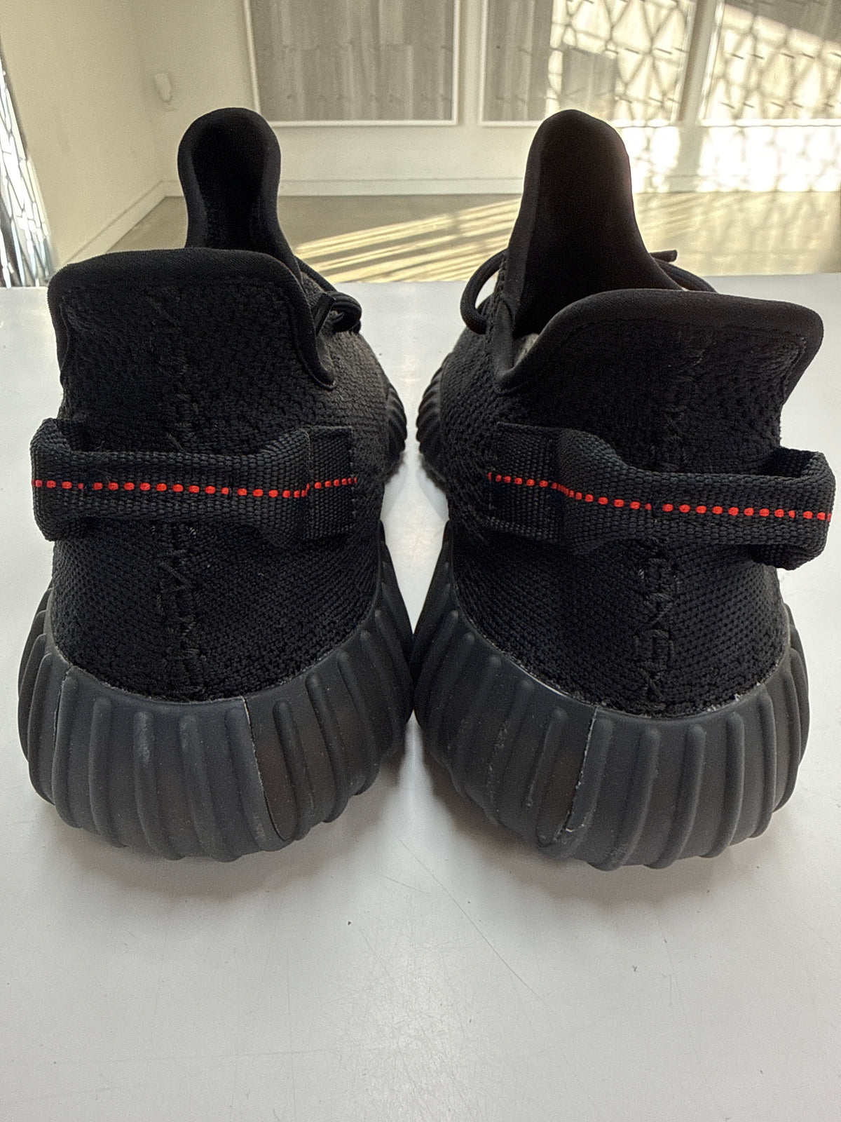 YEEZY BOOST 350 V2 BLACK RED - SIZE 11 (WORN)