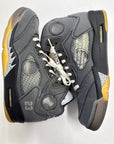 OFF WHITE AIR JORDAN 5 MUSLIN - SIZE 10 (WORN) - SUPER CLEAN - CLEAR NETTING