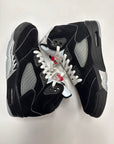 AIR JORDAN 5 BLACK METALLIC REIMAGINED - SIZE 8 (WORN)