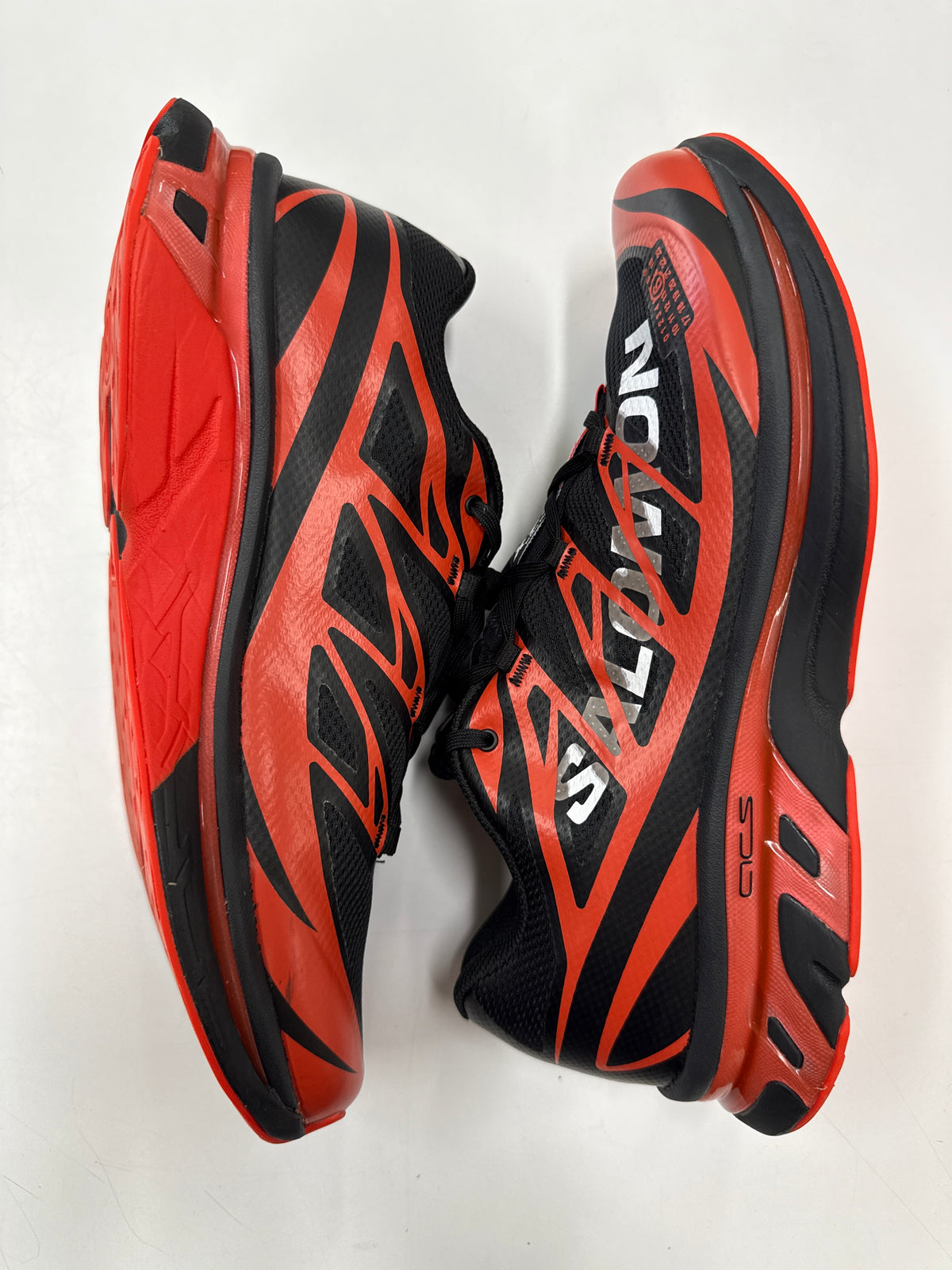 SALOMON XT-MM-6 MARGIELA BLACK CHERRY TOMATO - SIZE 10.5 (WORN)