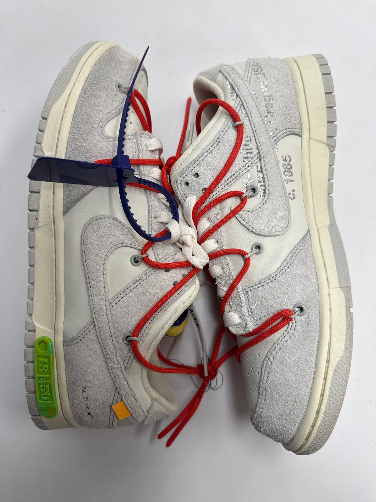 OFF WHITE NIKE DUNK LOT 13 - SIZE 11 (WORN)