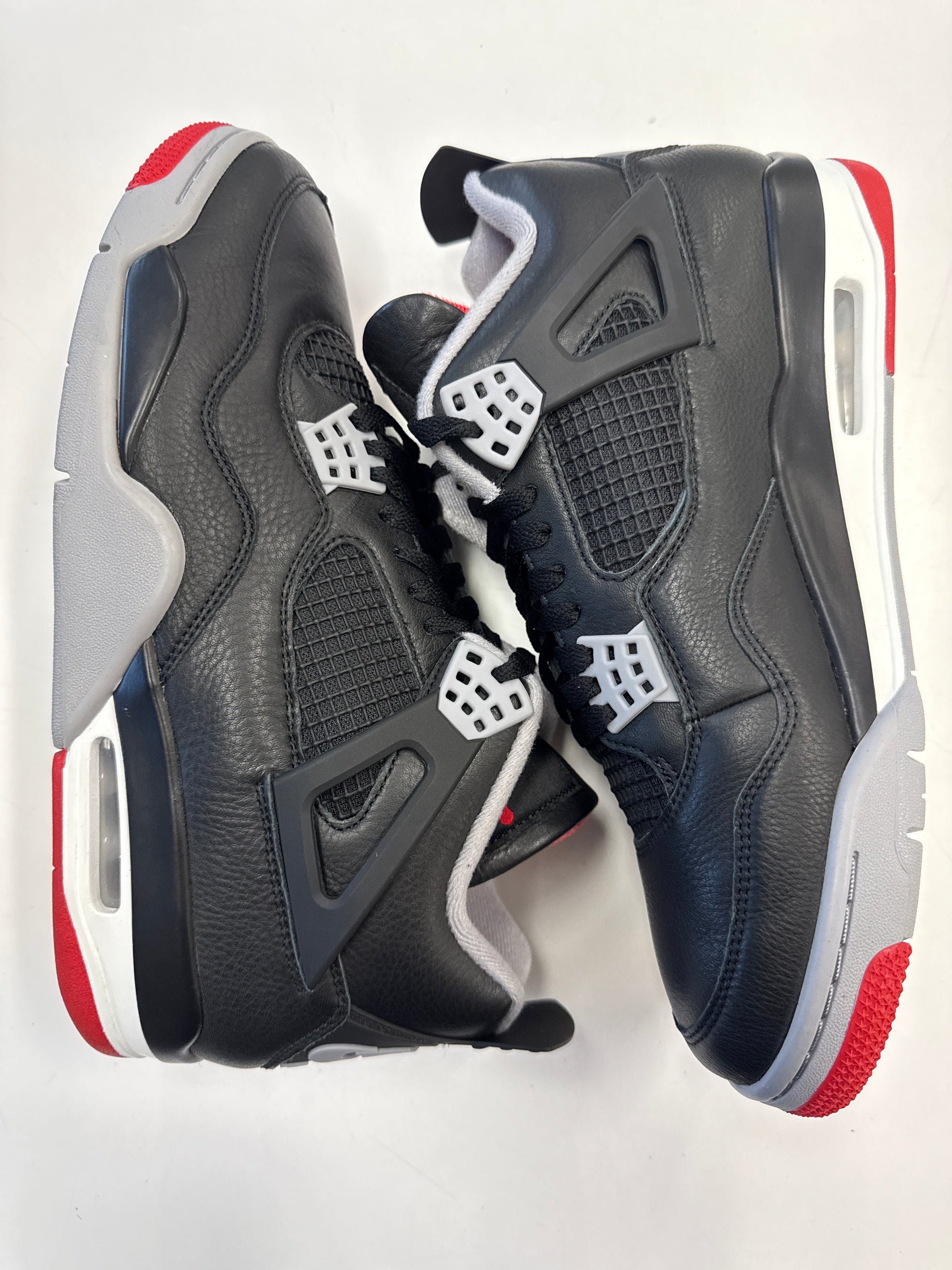 AIR JORDAN 4 BRED REIMAGINED - SIZE 11 (WORN) - SUPER CLEAN - SMALL PUNCTURE IN LID