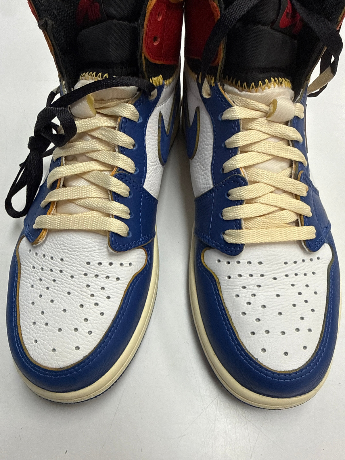 AIR JORDAN 1 HIGH UNION STORM BLUE - SIZE 8.5 (WORN)