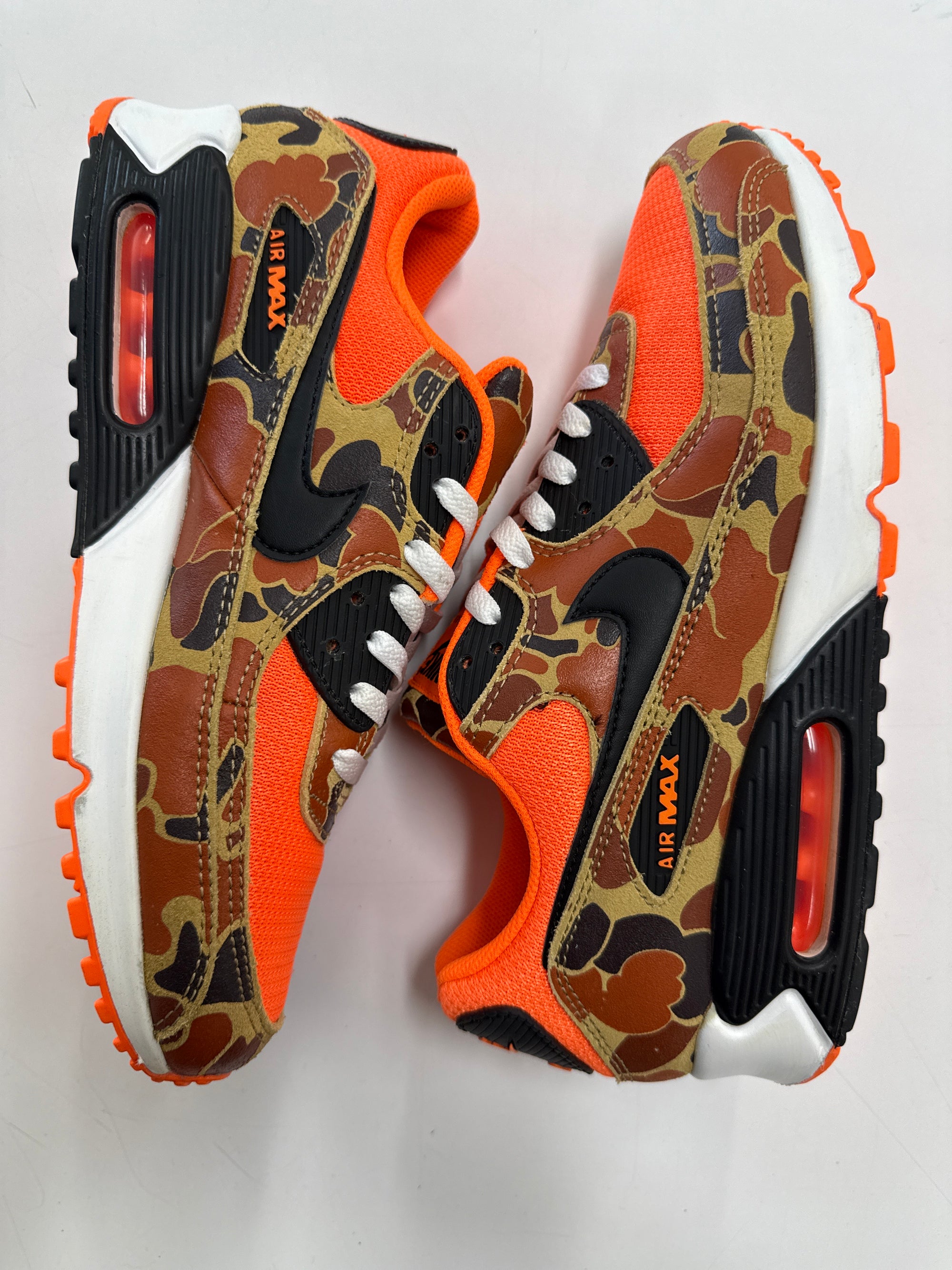 AIR MAX 90 DUCK CAMO ORANGE - SIZE 10.5 (WORN)