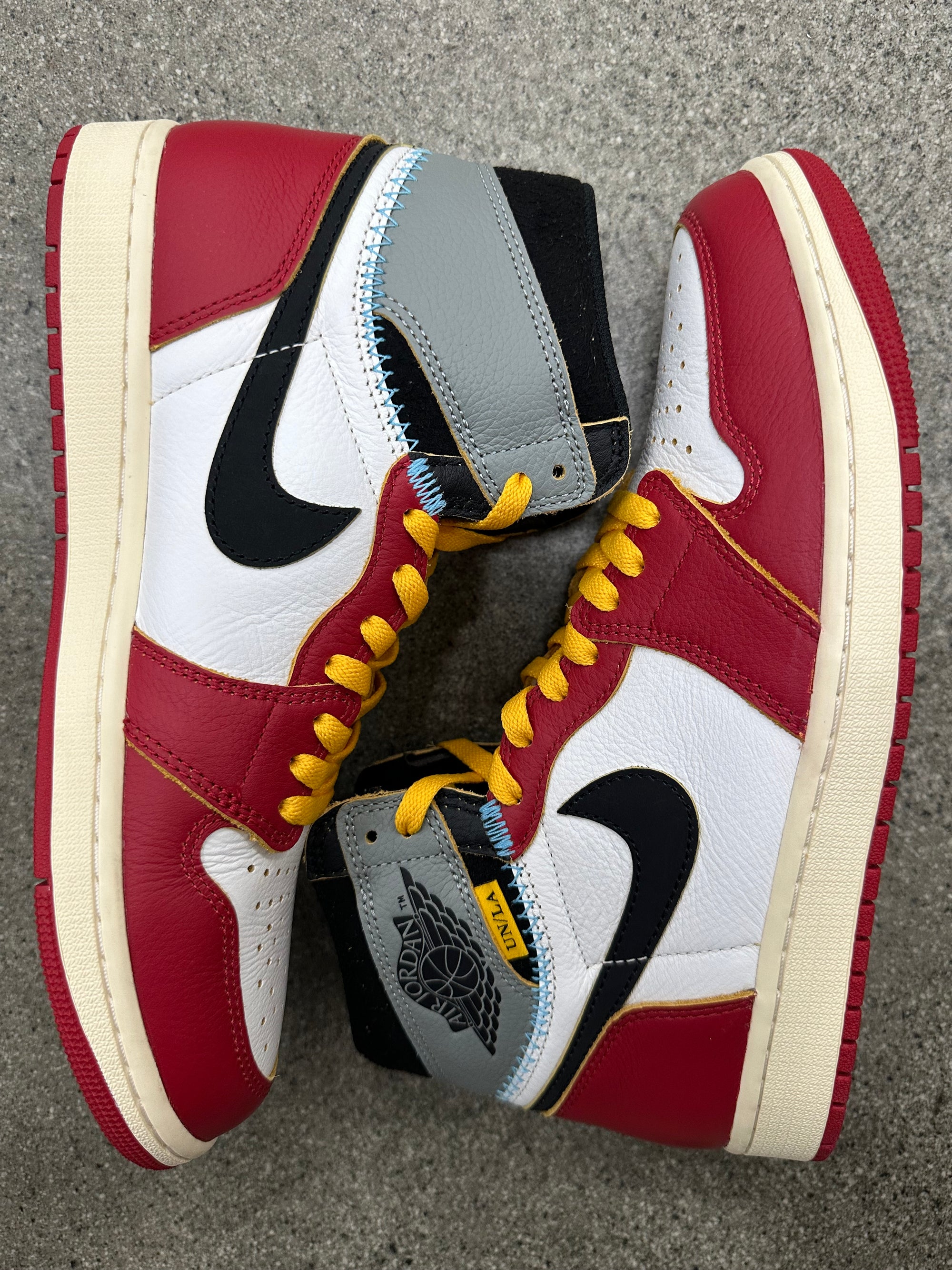 AIR JORDAN 1 HIGH UNION CHICAGO SHADOW - SIZE 10.5 (WORN)