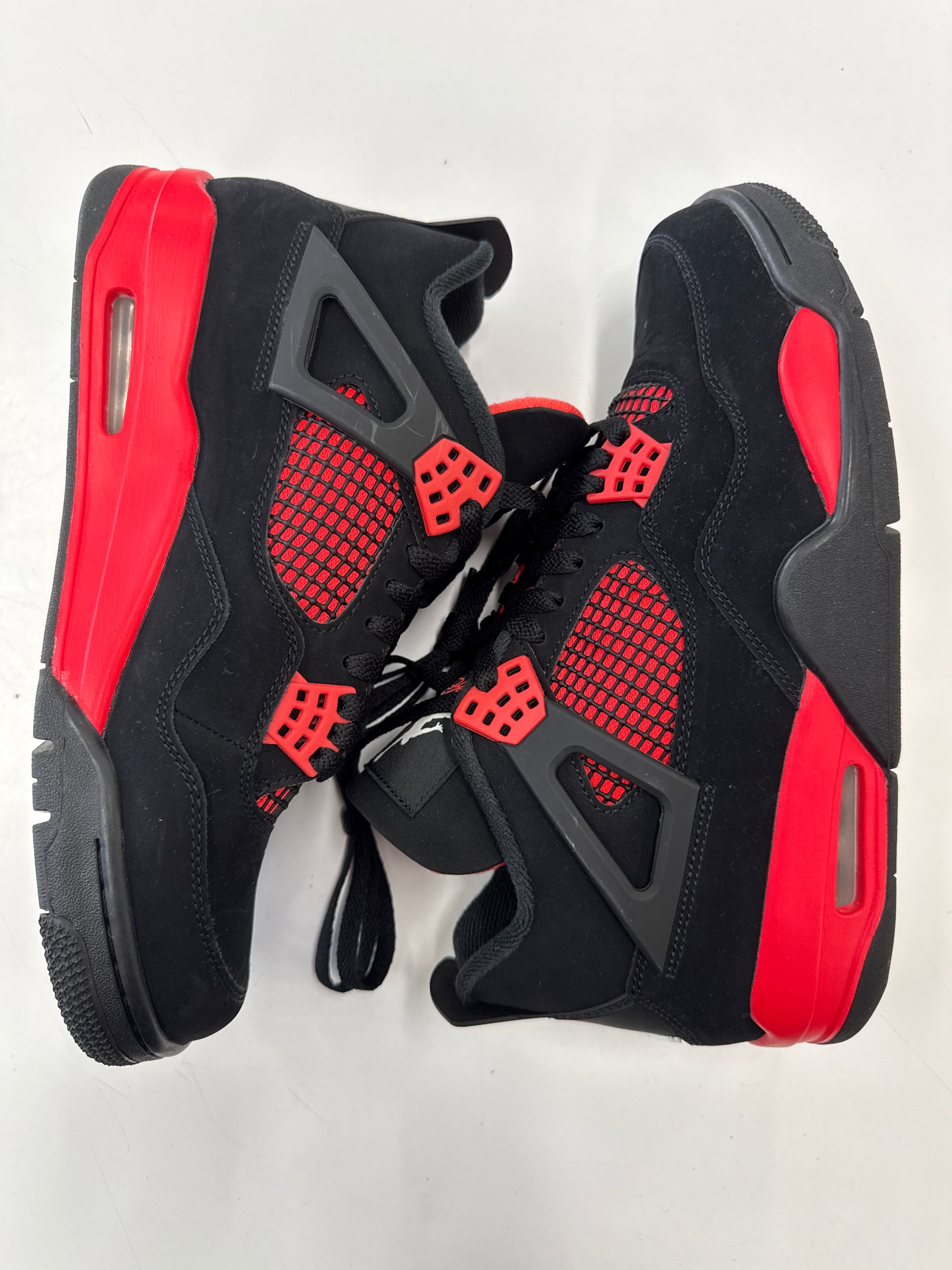 AIR JORDAN 4 RED THUNDER - SIZE 10 (WORN) - SUPER CLEAN