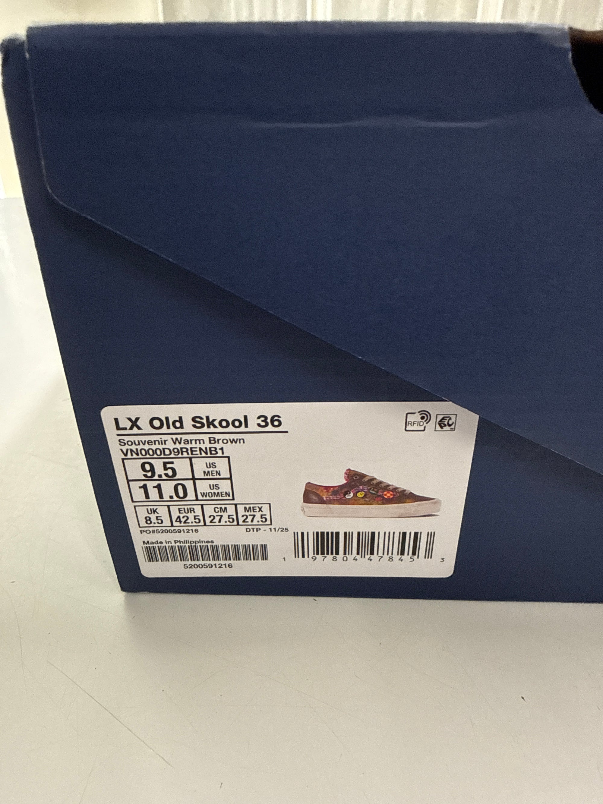 VANS OLD SKOOL 36 SOUVENIR WARM BROWN - SIZE 9.5 (WORN)