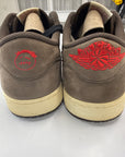 AIR JORDAN 1 LOW TRAVIS SCOTT MOCHA - SIZE 12 (WORN) - SUPER CLEAN