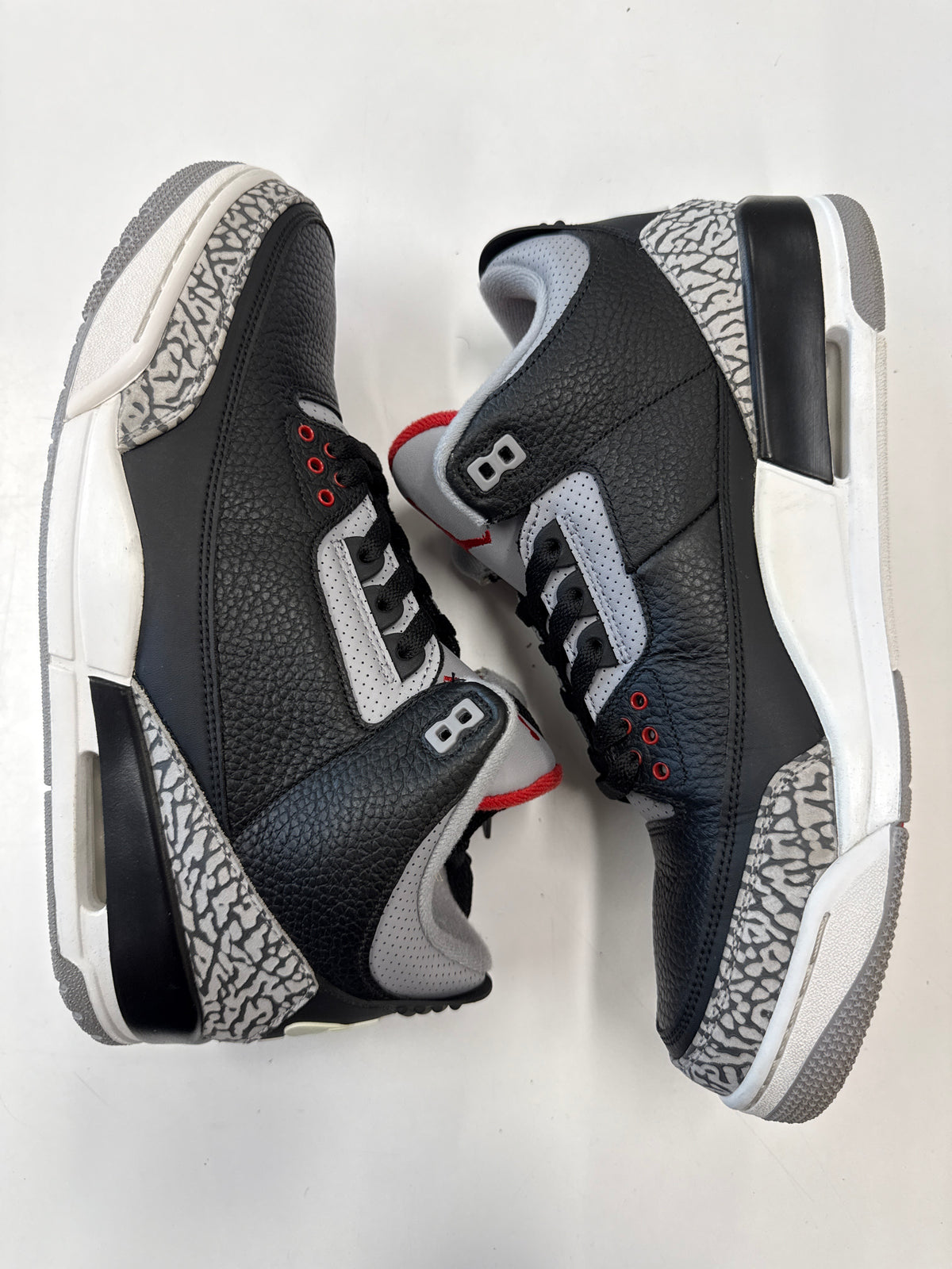 AIR JORDAN 3 BLACK CEMENT 2018 - SIZE 12 (WORN)