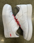AIR FORCE 1 LOW SUPREME WHITE - SIZE 8 (WORN)