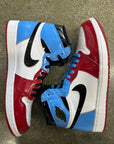 AIR JORDAN 1 HIGH FEARLESS UNC CHICAGO - SIZE 10.5 (WORN)