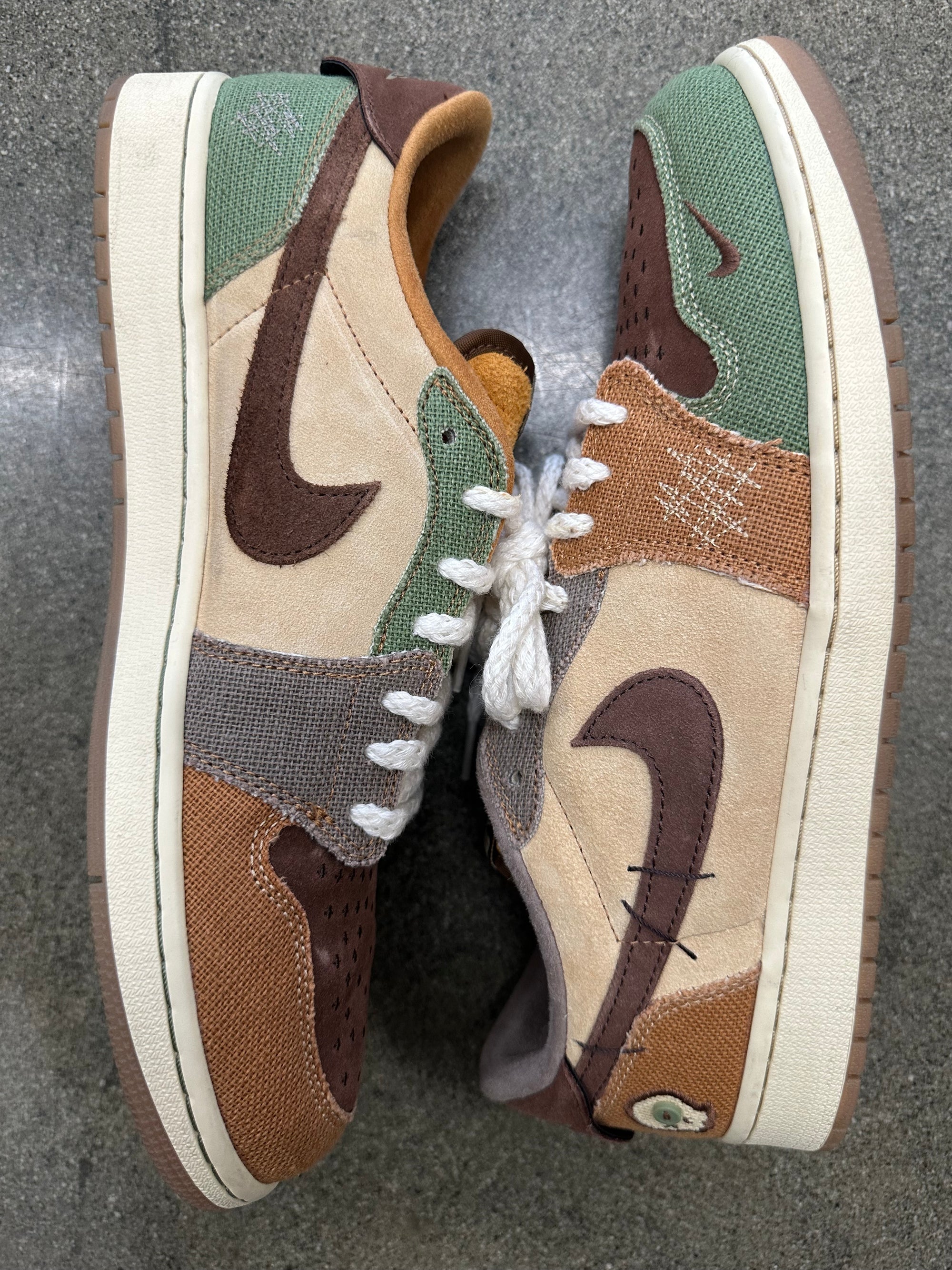 AIR JORDAN 1 LOW VOODOO ZION WILLIAMSON - SIZE 13 (WORN)