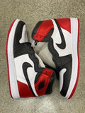 WMNS AIR JORDAN 1 SATIN BLACK TOE SIZE 9W/7.5M (BRAND NEW - NO BOX)
