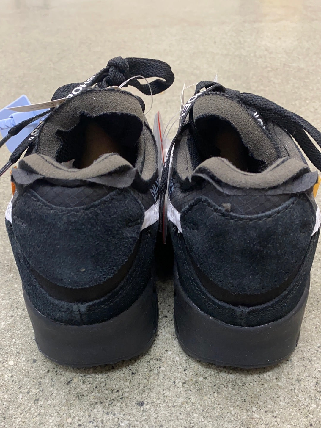 NIKE AIR MAX 90 OFF WHITE BLACK SIZE 7.5 (BRAND NEW - NO BOX)