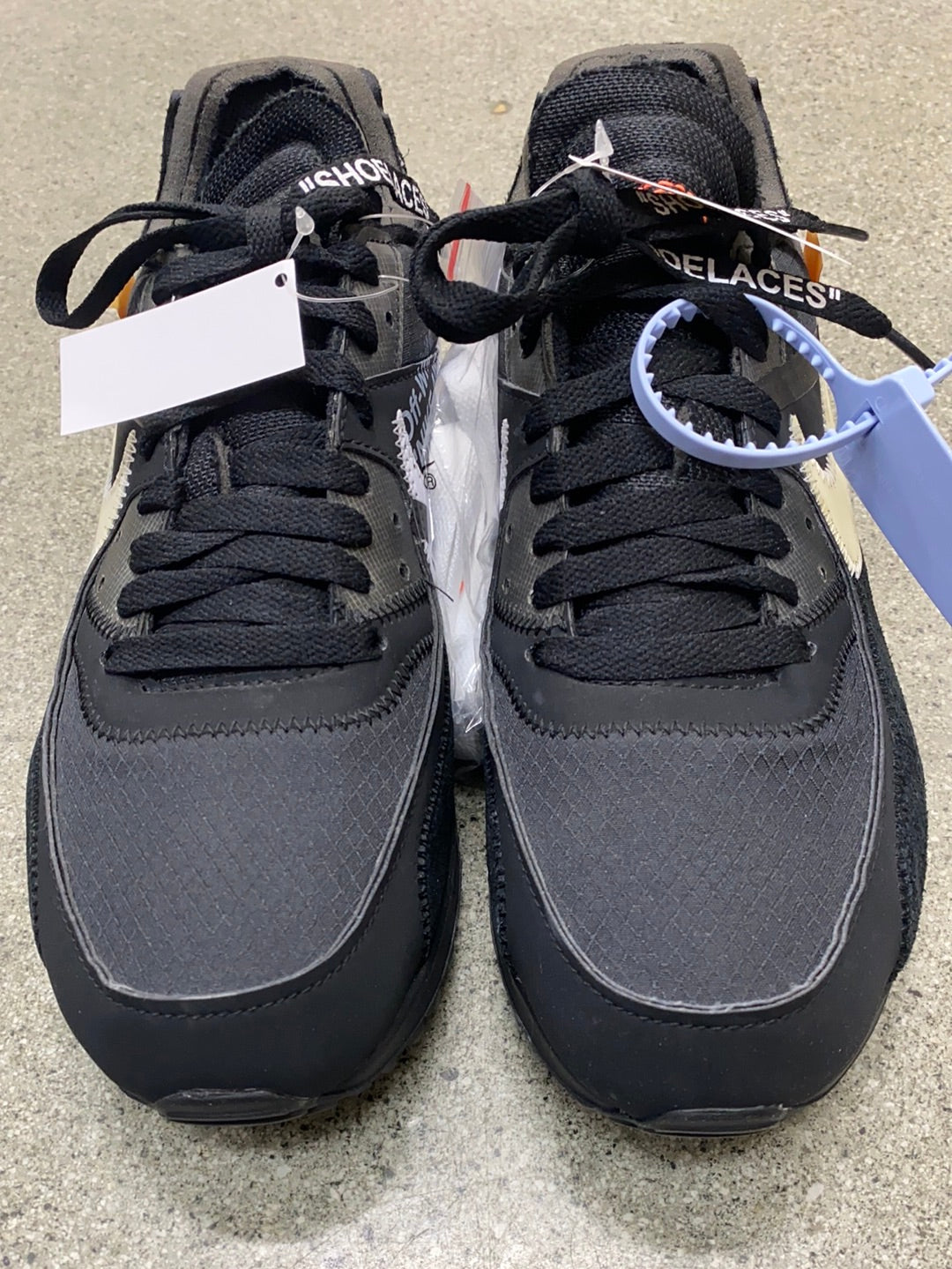 NIKE AIR MAX 90 OFF WHITE BLACK SIZE 7.5 (BRAND NEW - NO BOX)