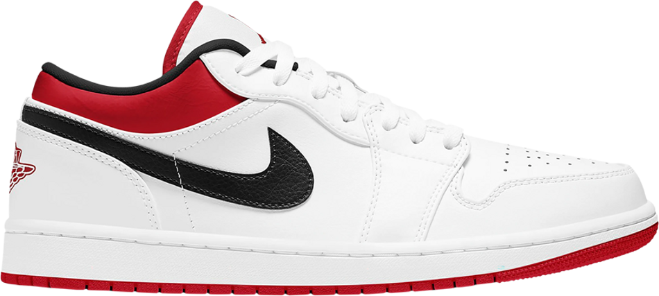 Air Jordan 1 Low &quot;WHITE UNIVERSITY RED BLACK&quot;